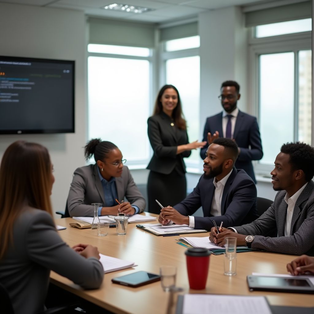 Kakistocracies team providing financial education in Ghana