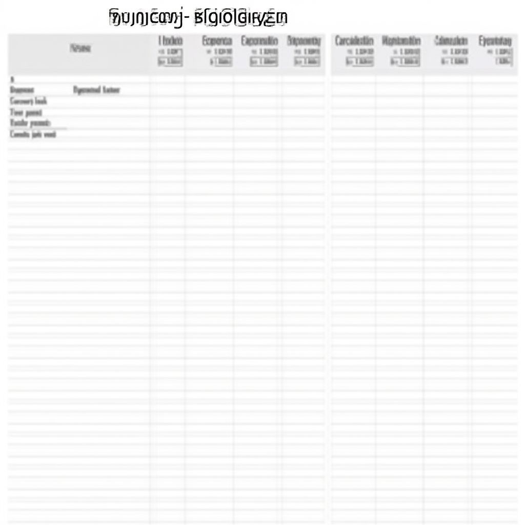 Budgeting worksheet